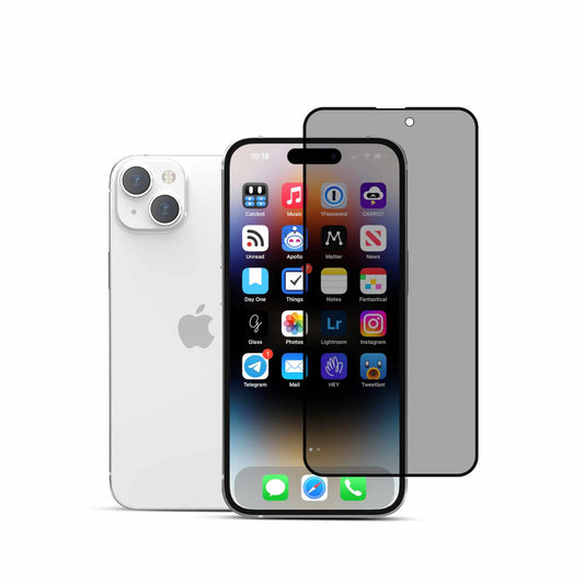 Protecteur d'écran en verre "Privacy" pour iPhone 15 Plus