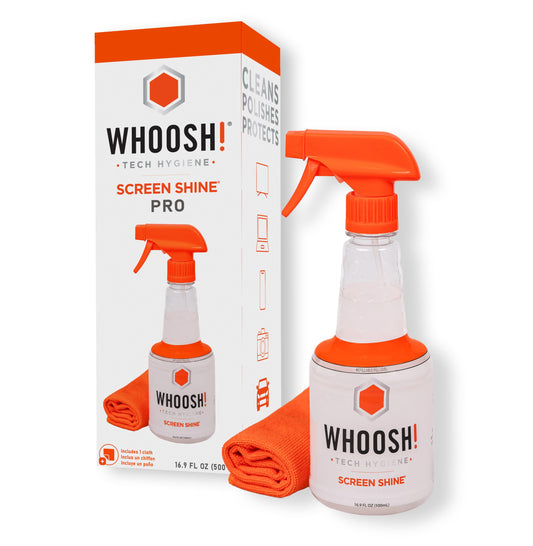 WHOOSH! Kit de nettoyage Shine Pro 500 ml avec chiffon en MicroFibre