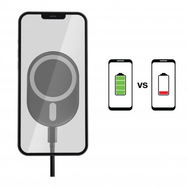 Support pour voiture avec recharge sans-fil 15W MagSafe