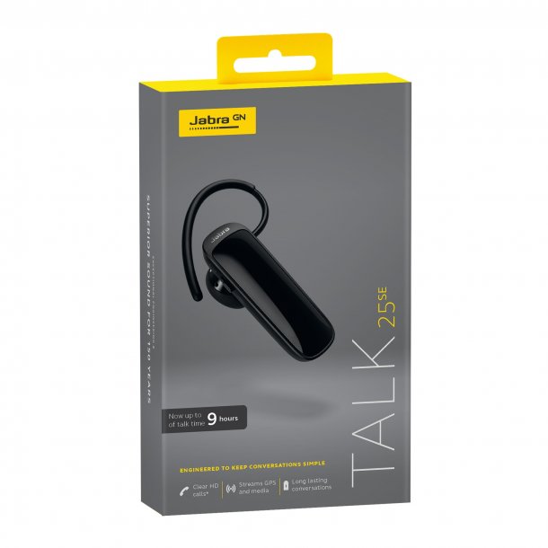Jabra oreillette Bluetooth Talk 25 SE, noir