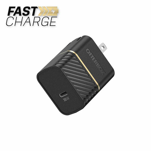 Otterbox - Chargeur Mural Premium Fast Charge Power Delivery USB-C 30W GaN Noir