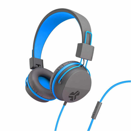 JLab Audio - JBuddies Studio Over Ear Écouteurs Pliant Enfants Bleu/Gris