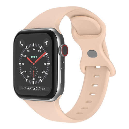 Bracelet Silicone pour Apple Watch 42mm/44mm – Rose Sable