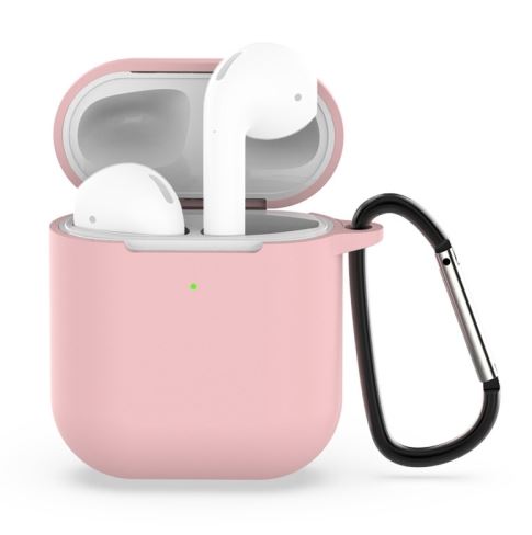 Étui de protection en silicone pour AirPod 1/2 - Rose Pâle