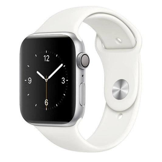 Bracelet Silicone pour Apple Watch 42mm/44mm – Blanc