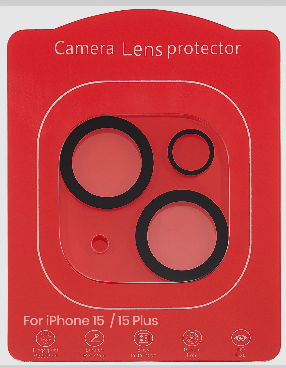 Protecteur de caméra en verre trempé pour iPhone