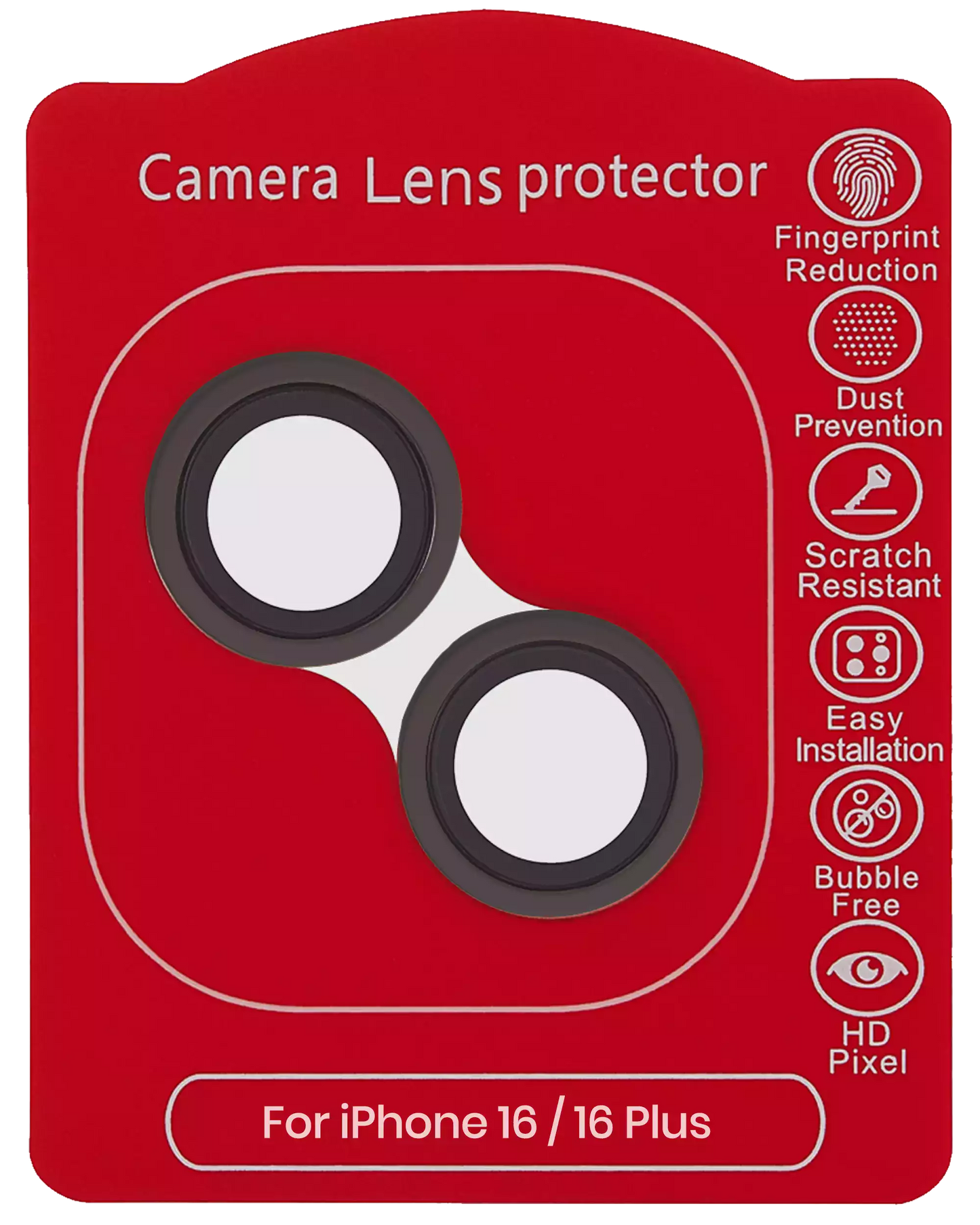 Protecteur de caméra en verre trempé pour iPhone
