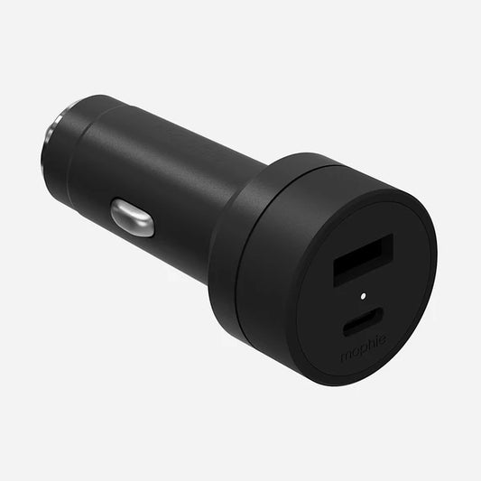 Mophie - Chargeur voiture double USB-A et USB-C de 42W