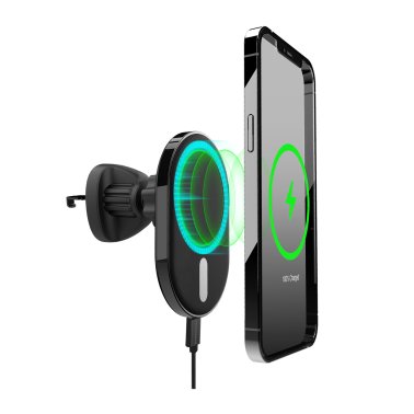 Support pour voiture avec recharge sans-fil 15W MagSafe