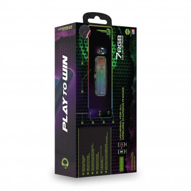 HyperGear - Tapis de souris XL RVB avec charge sans-fil 15W Qi