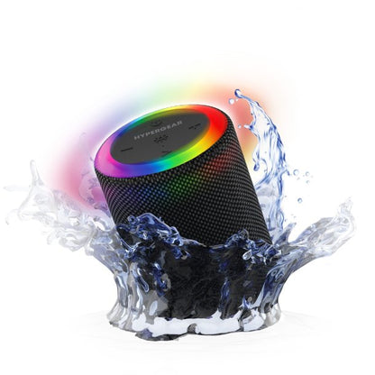 Haut-parleur LED sans fil Halo d'HyperGear - Noir
