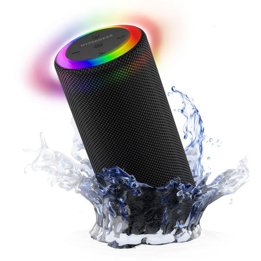 Haut-parleur LED sans fil Halo XL d'HyperGear - Noir