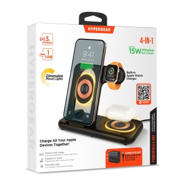 HyperGear - Station de charge sans-fil 4 en 1