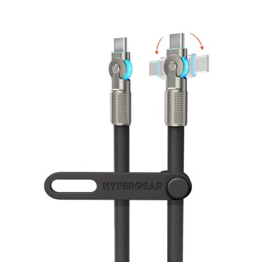 Câble USB-C vers USB-C Robuste avec connecteurs rotatifs