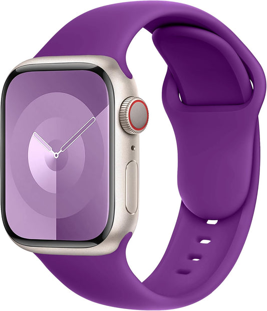 Bracelet Silicone pour Apple Watch  - Mauve