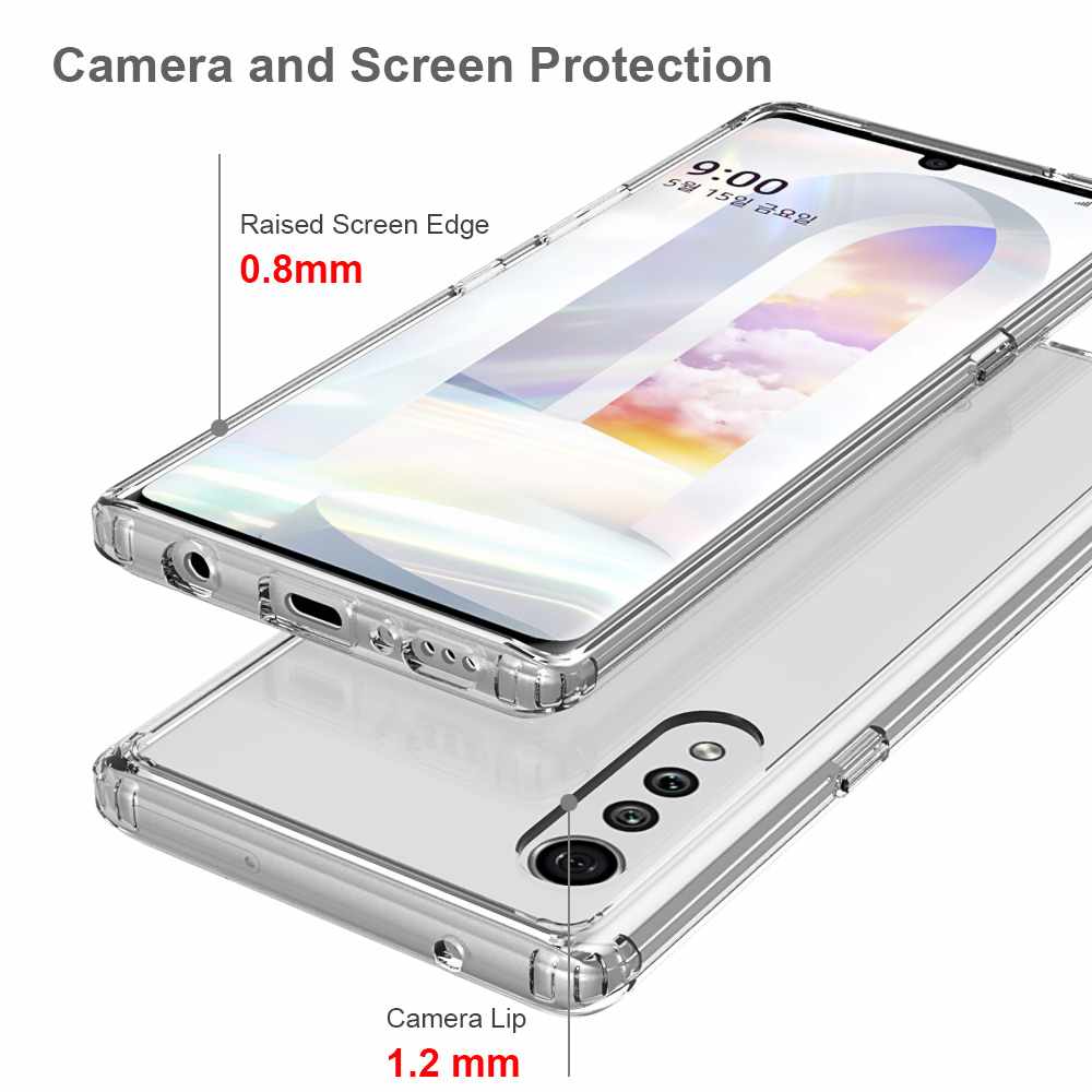 Blu Element - Étui Robuste DropZone Clear pour LG Velvet