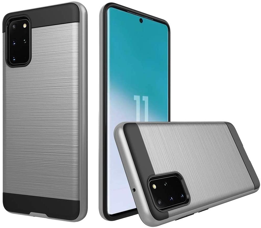 Étui de protection pour iPhone effet métal brossé