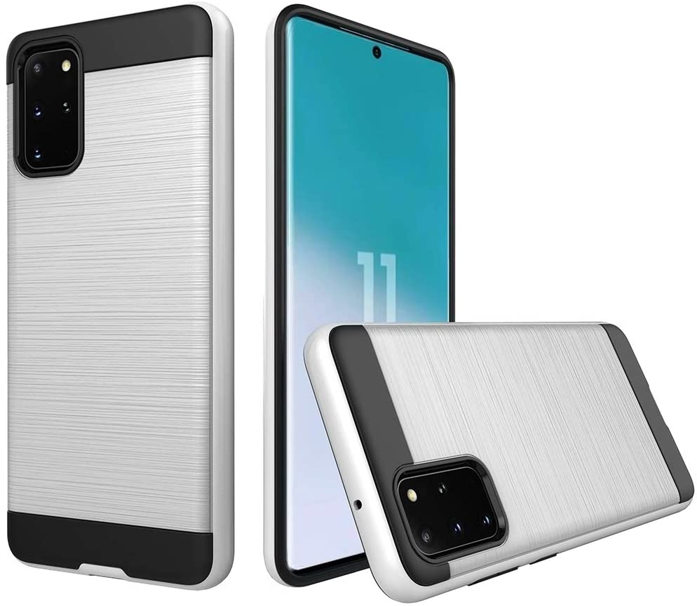 Étui de protection pour Google Pixel effet métal brossé
