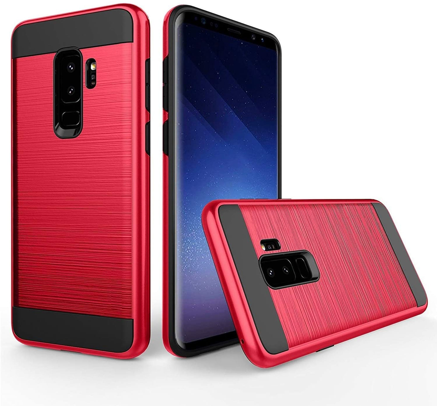 Étui de protection pour iPhone effet métal brossé