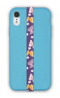 PHONE LOOPS PURPLE BUTTERFLIES