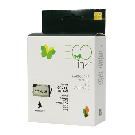 HP No.902XL T6M14AN Reman Noir EcoInk